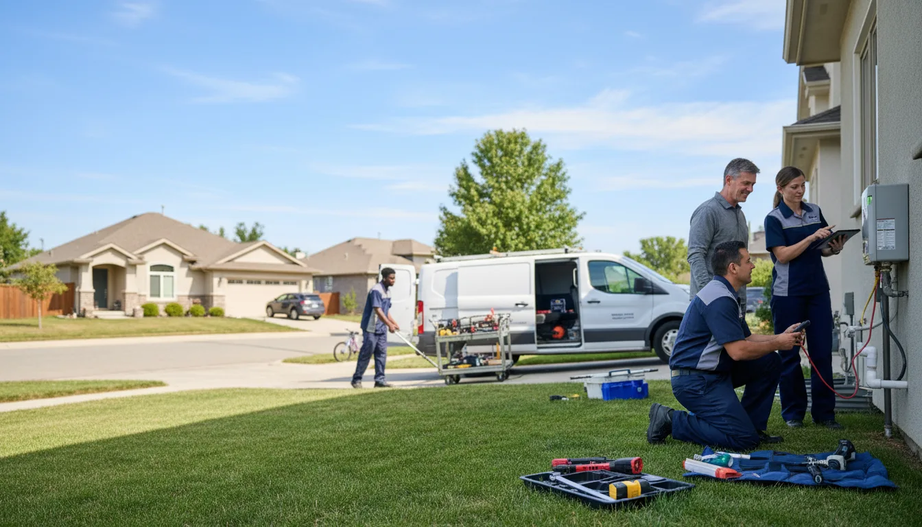Tankless water heater service in Sanger, TX